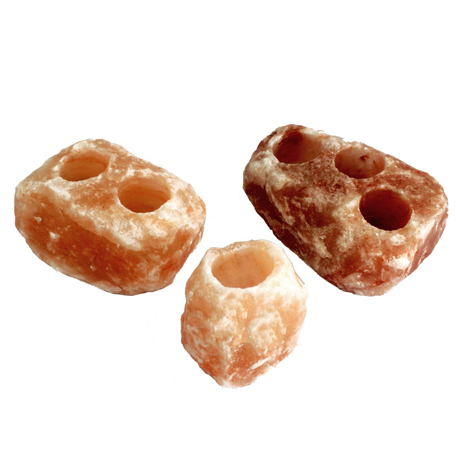 Natural Salt Candle Holders (3 Sizes To Choose)