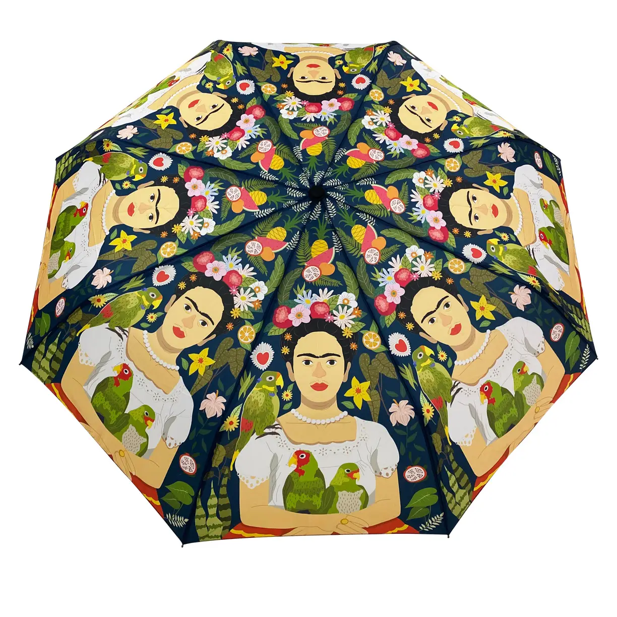 Frida Kahlo And Her Parrots Umbrella